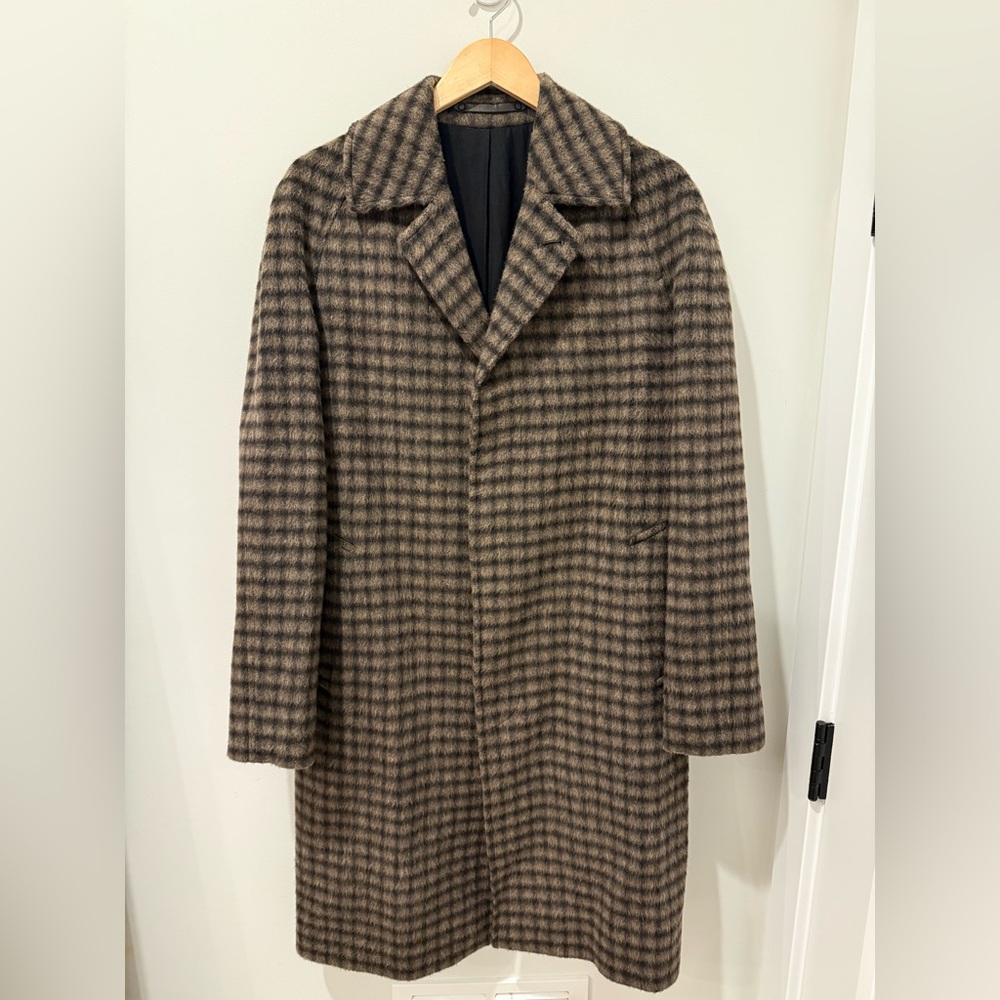 Allsaints Drumm Wool-Blend Overcoat 3/4 length Size 36